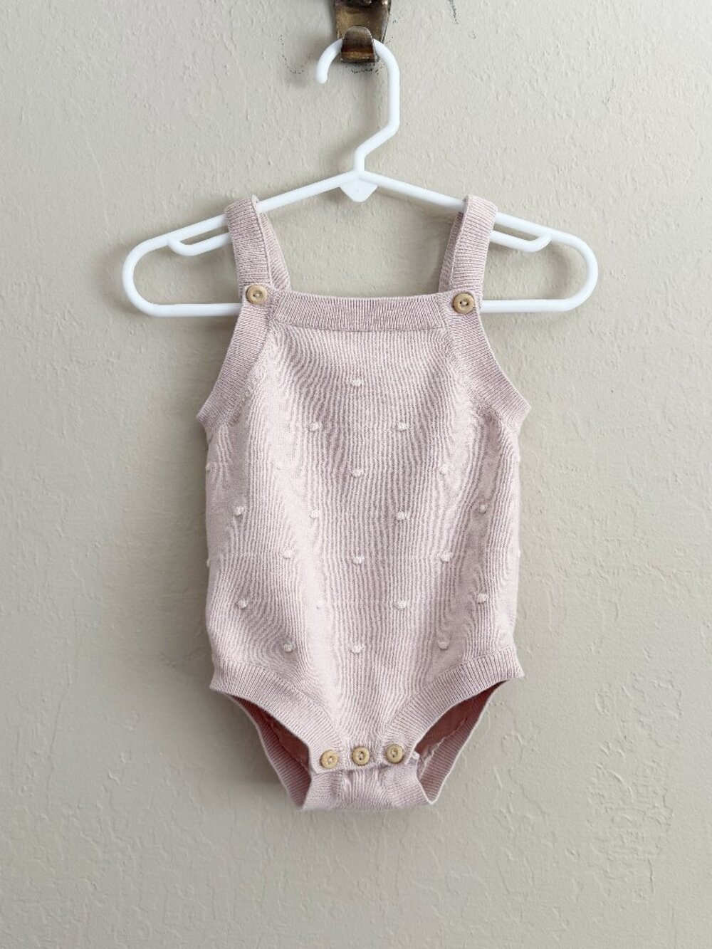 H&M Knit Dot Romper • 6-9 Months